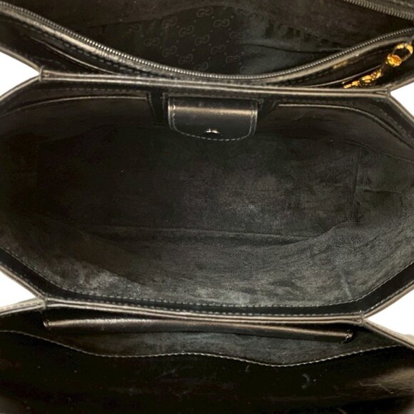 GUCCI Black Leather Bag - Picture 9 of 10